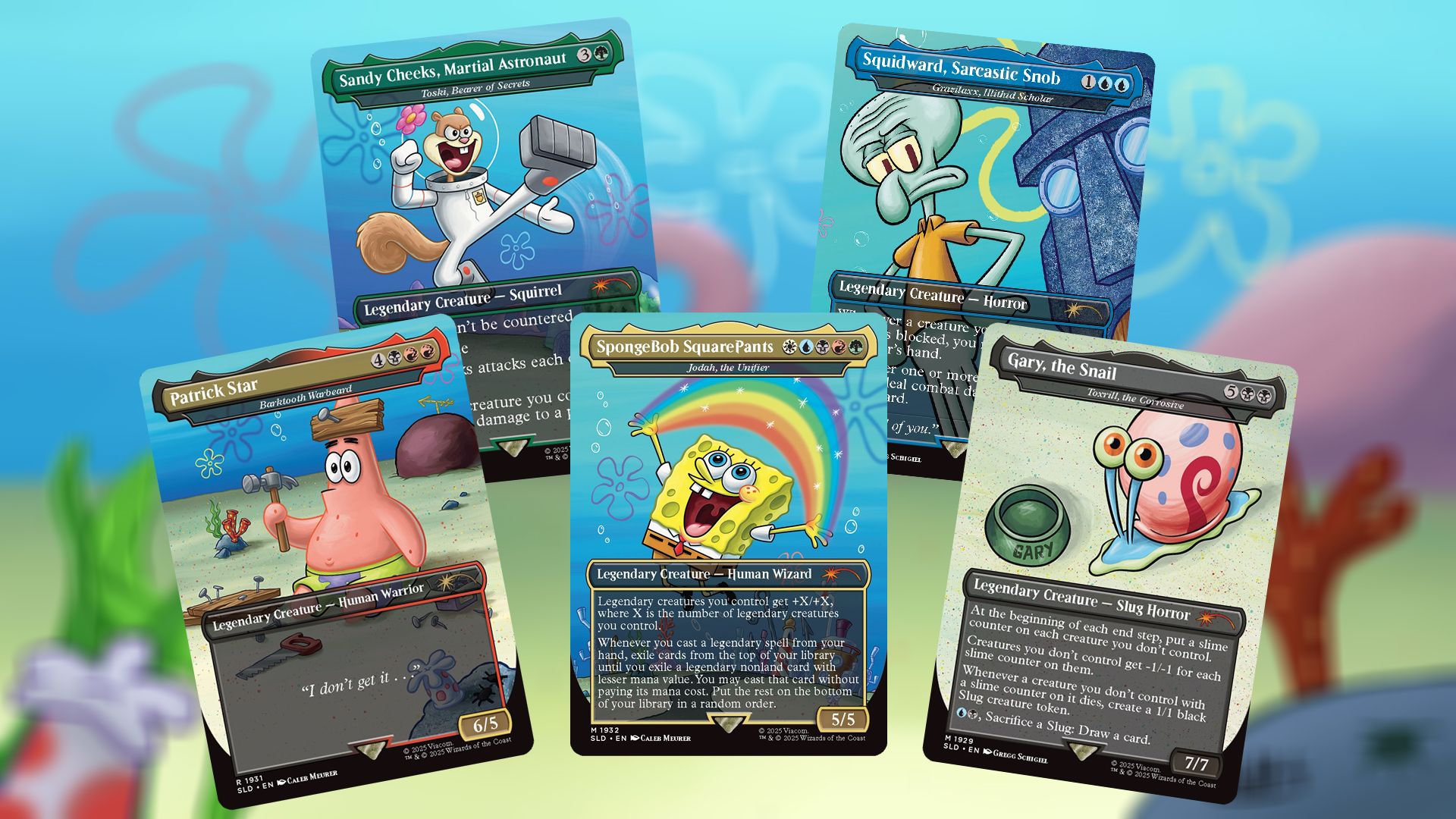 マジック：ザ・ギャザリング SpongeBobSquarePants Lands Under the Sea Amazon.com: MTG Secret Lair: Secret Lair x Sponge Bob