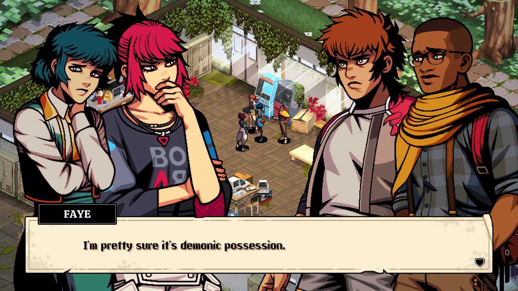 Demonschool feels like Into the Breach meets Persona, with a horror twist