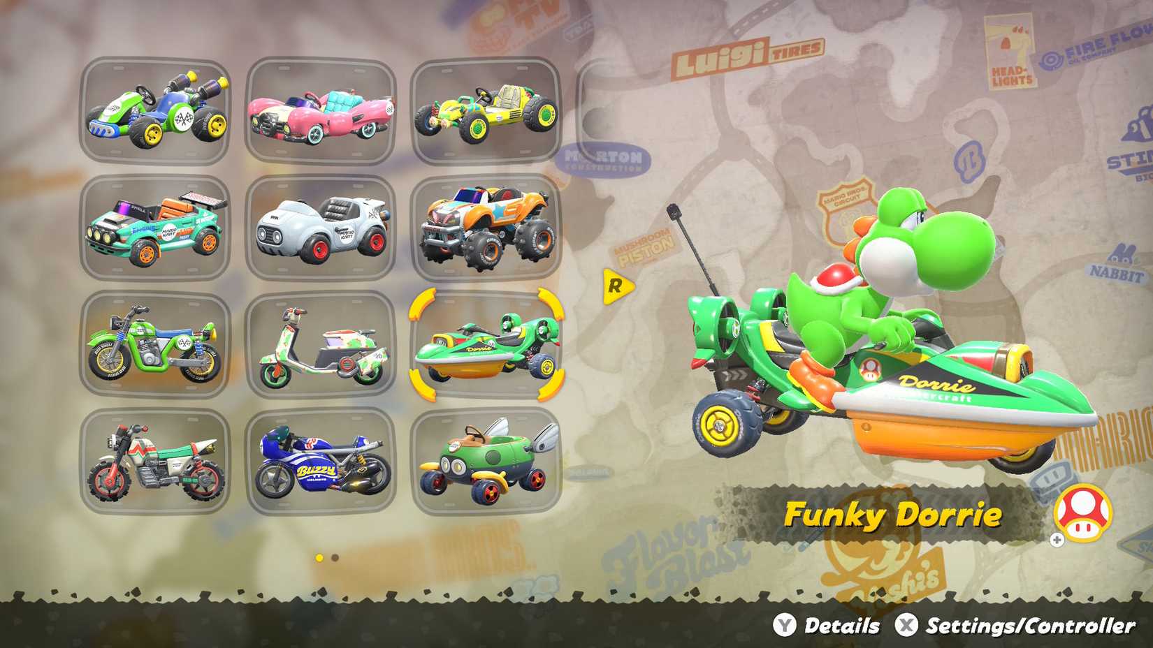 Mario Cart Sticker Chart How to use stickers in Mario Kart World