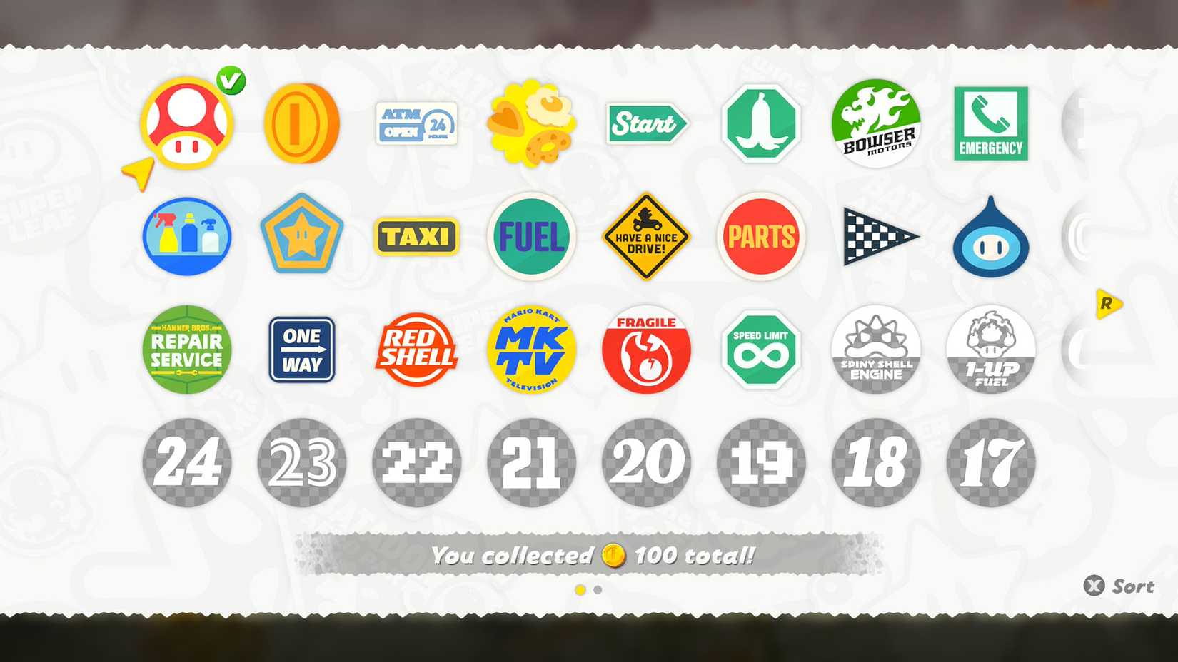 How to use stickers in Mario Kart World