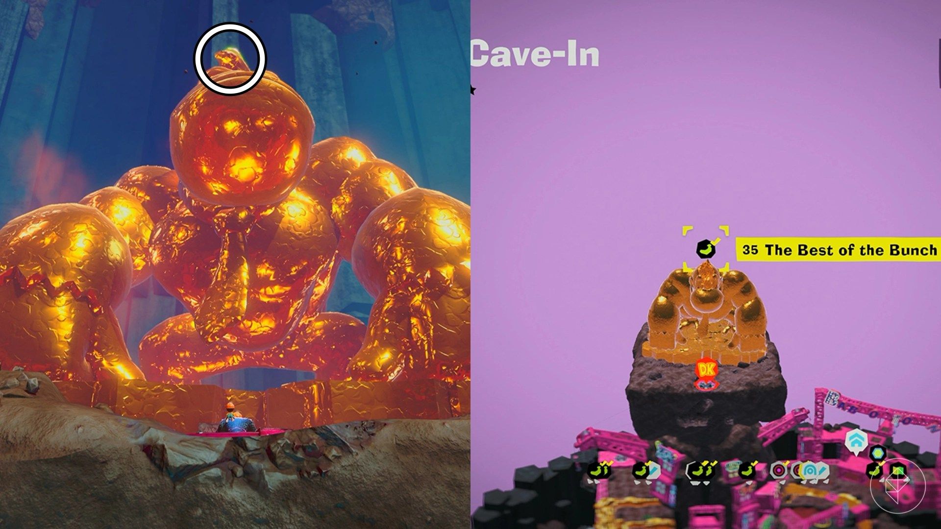 All Ingot Isle Banandium Gem locations in Donkey Kong Bananza