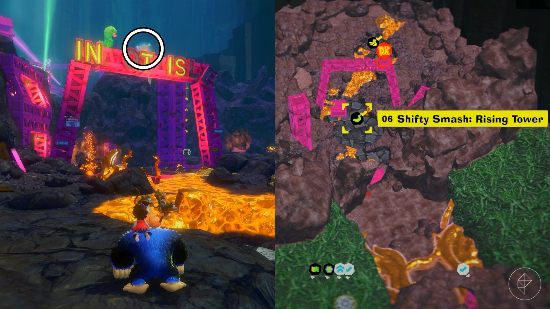 All Ingot Isle Banandium Gem locations in Donkey Kong Bananza
