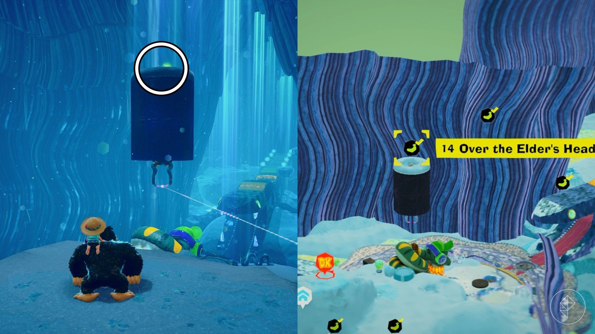 Radiance Layer Banandium Gem locations in Donkey Kong Bananza