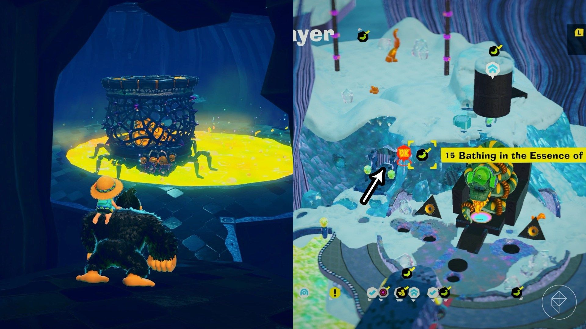 Radiance Layer Banandium Gem locations in Donkey Kong Bananza