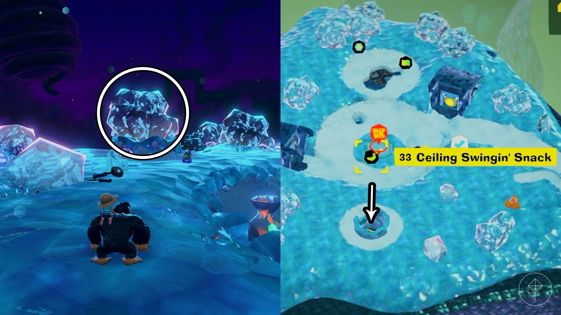 Radiance Layer Banandium Gem locations in Donkey Kong Bananza