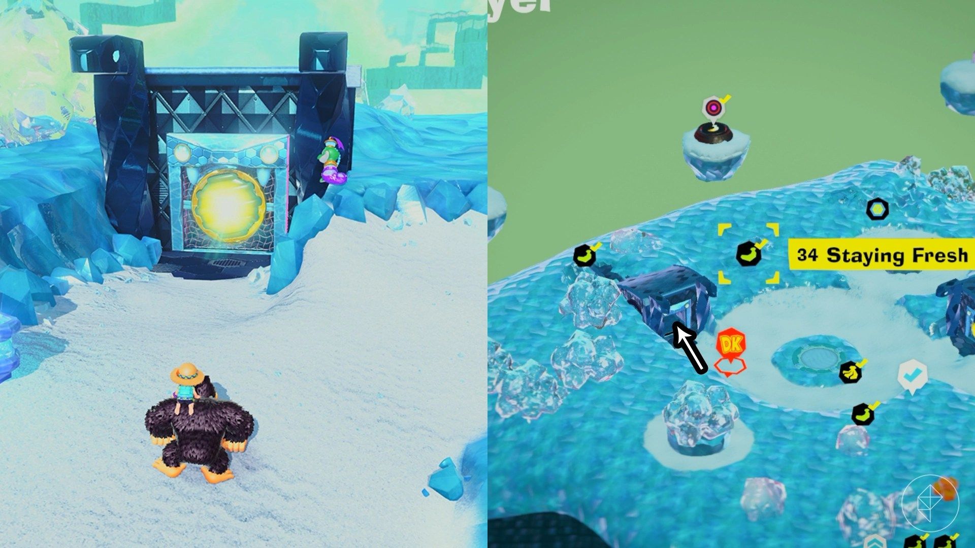 Radiance Layer Banandium Gem locations in Donkey Kong Bananza