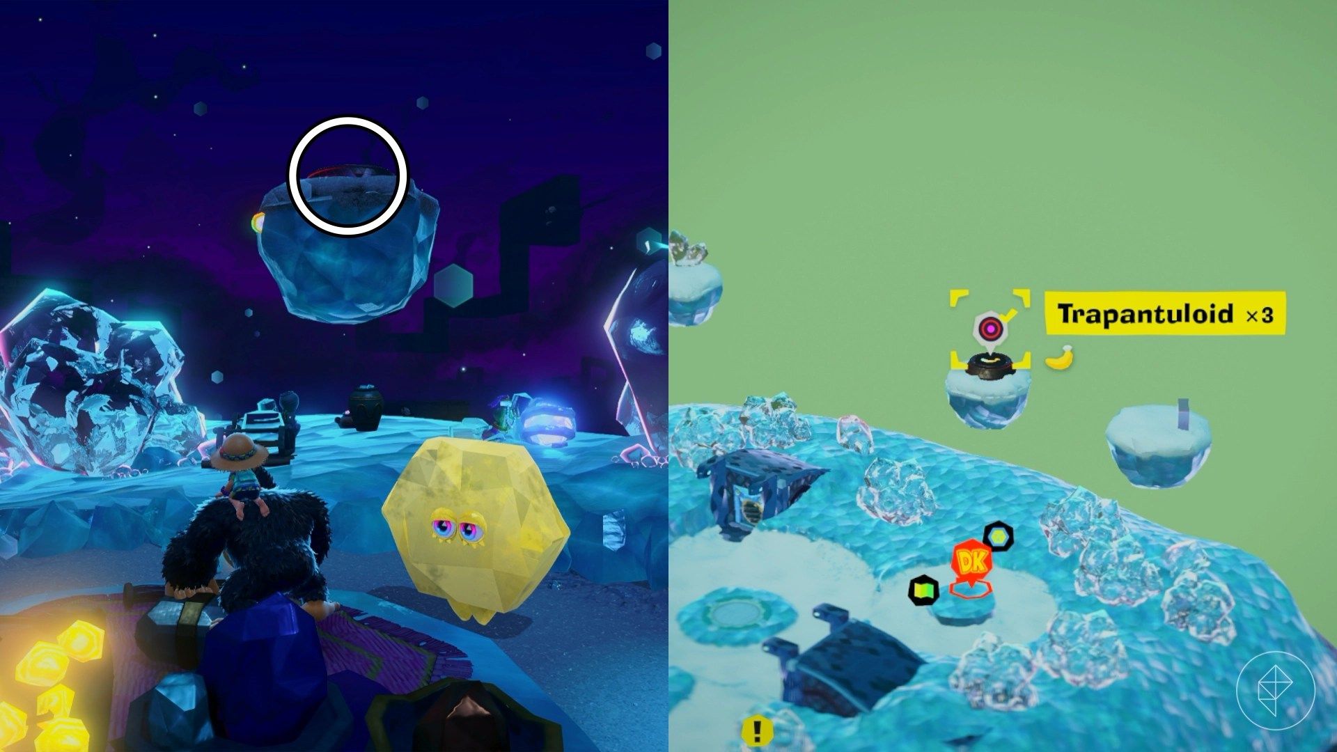 Radiance Layer Banandium Gem locations in Donkey Kong Bananza