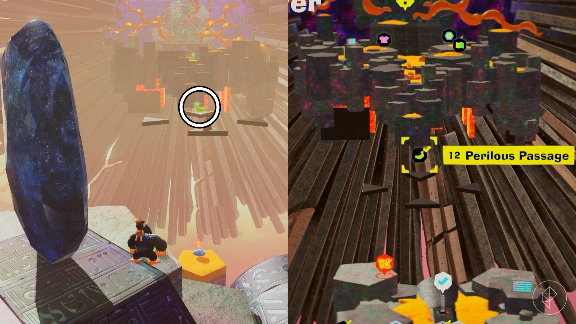Forbidden Layer Banandium Gem locations in Donkey Kong Bananza