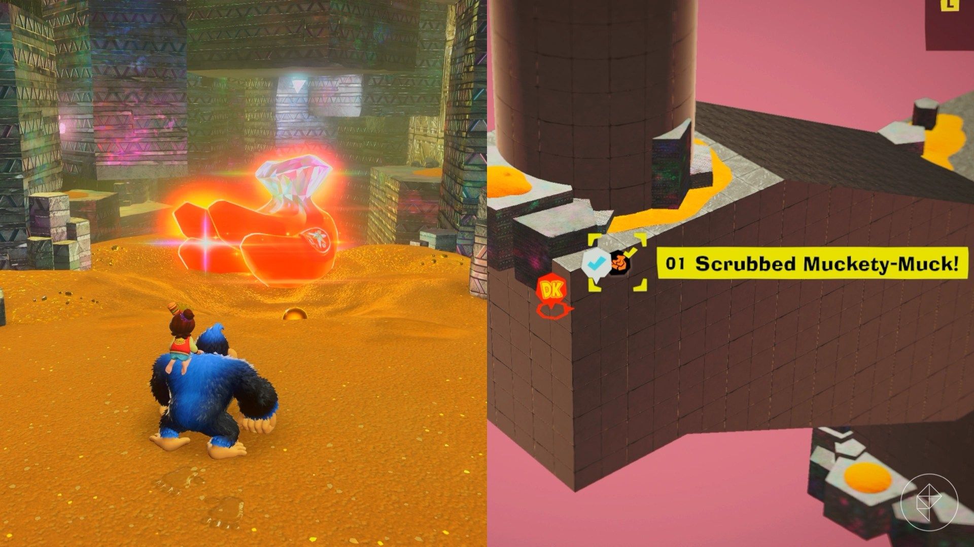 Forbidden Layer Banandium Gem locations in Donkey Kong Bananza