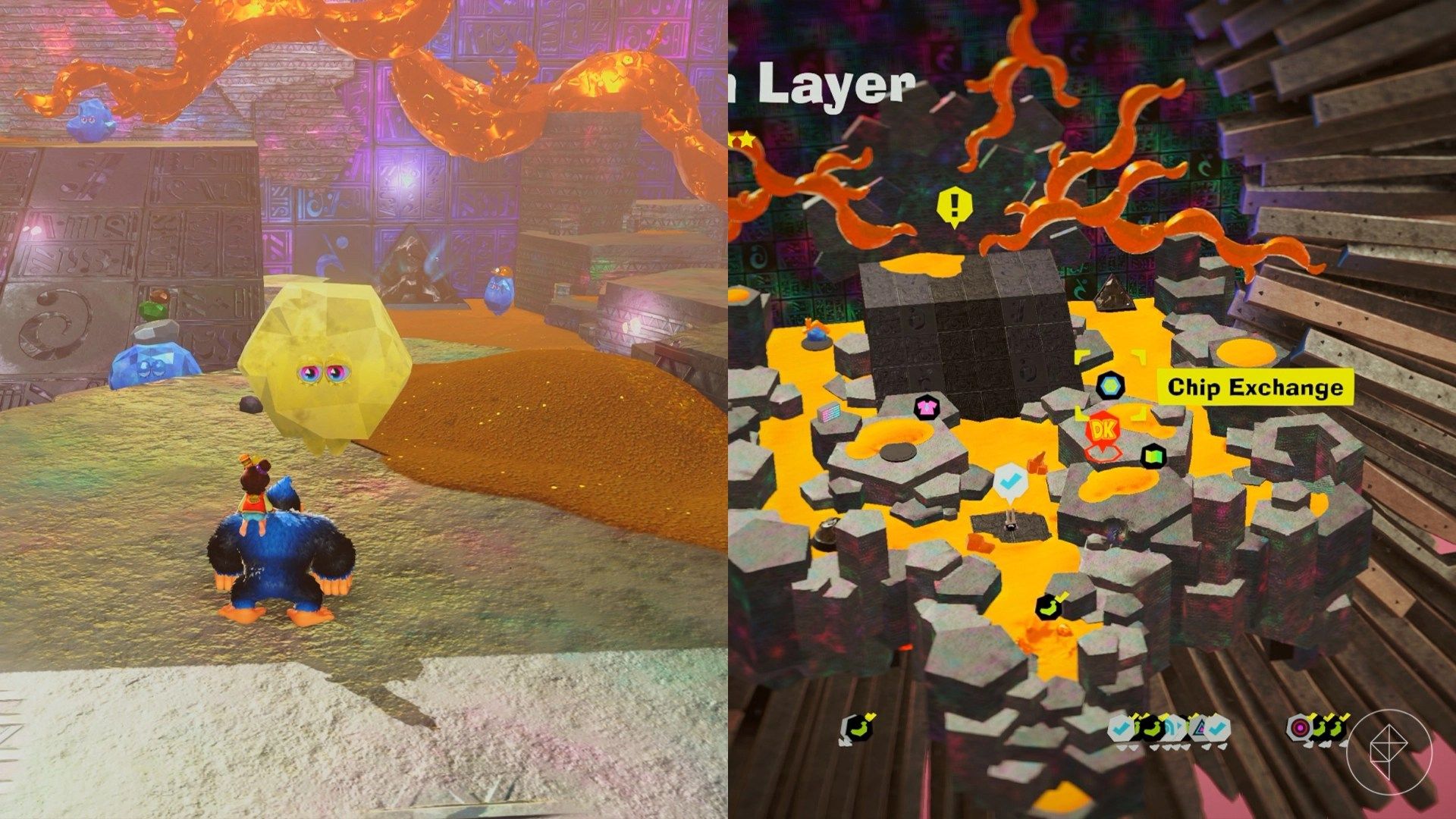 Forbidden Layer Banandium Gem locations in Donkey Kong Bananza