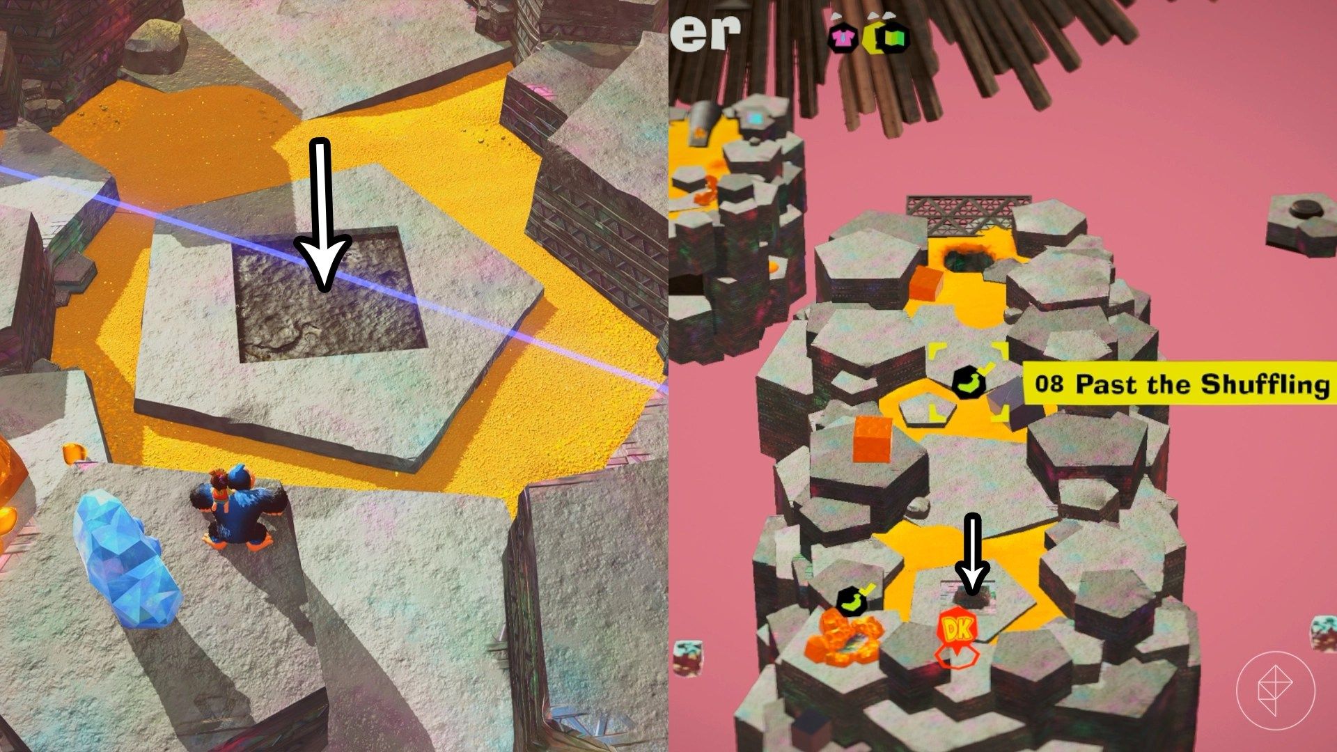 Forbidden Layer Banandium Gem locations in Donkey Kong Bananza