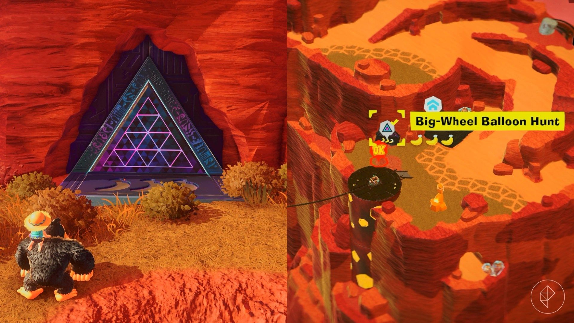 Canyon Layer Banandium Gem locations in Donkey Kong Bananza