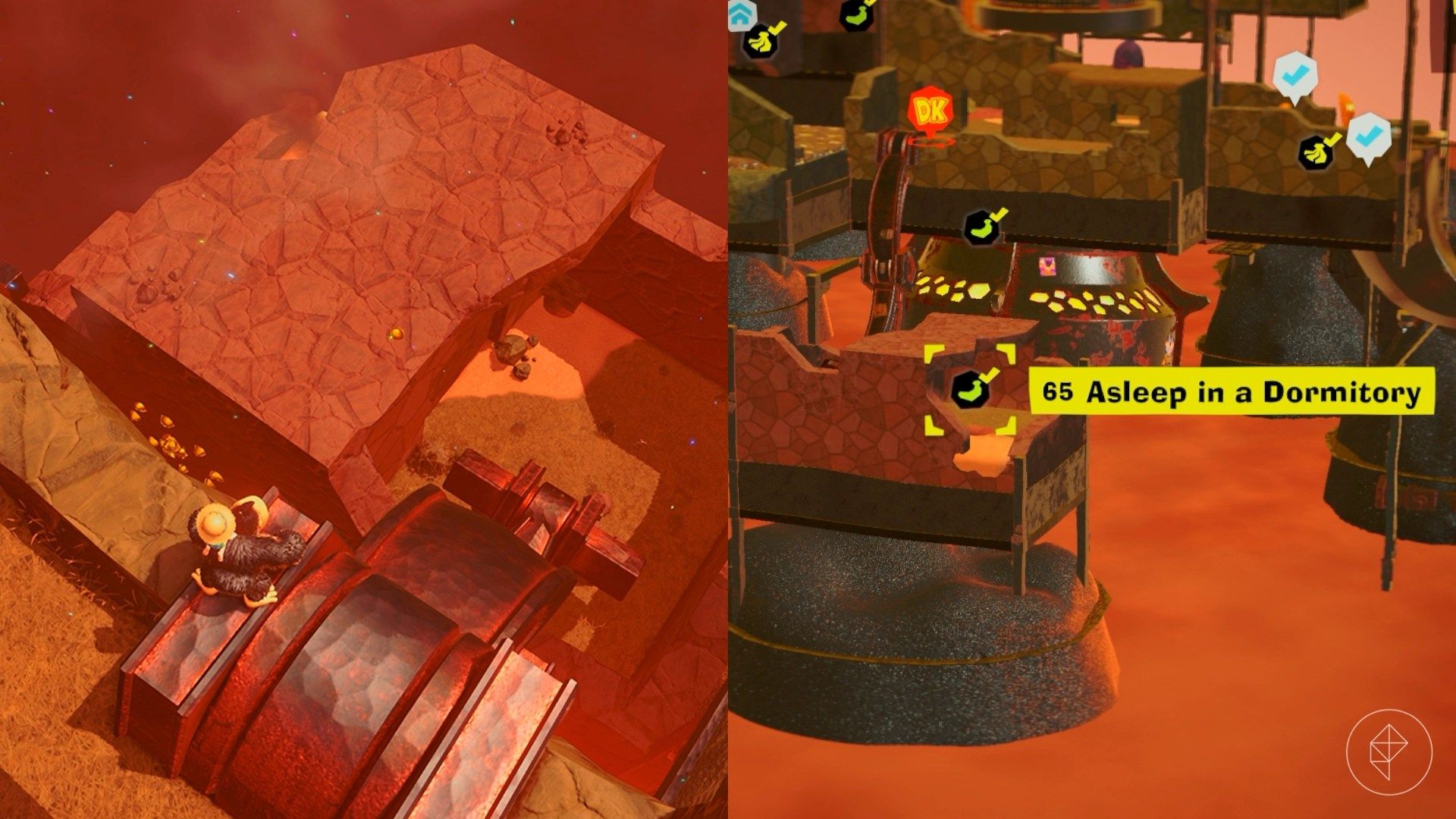 Canyon Layer Banandium Gem locations in Donkey Kong Bananza