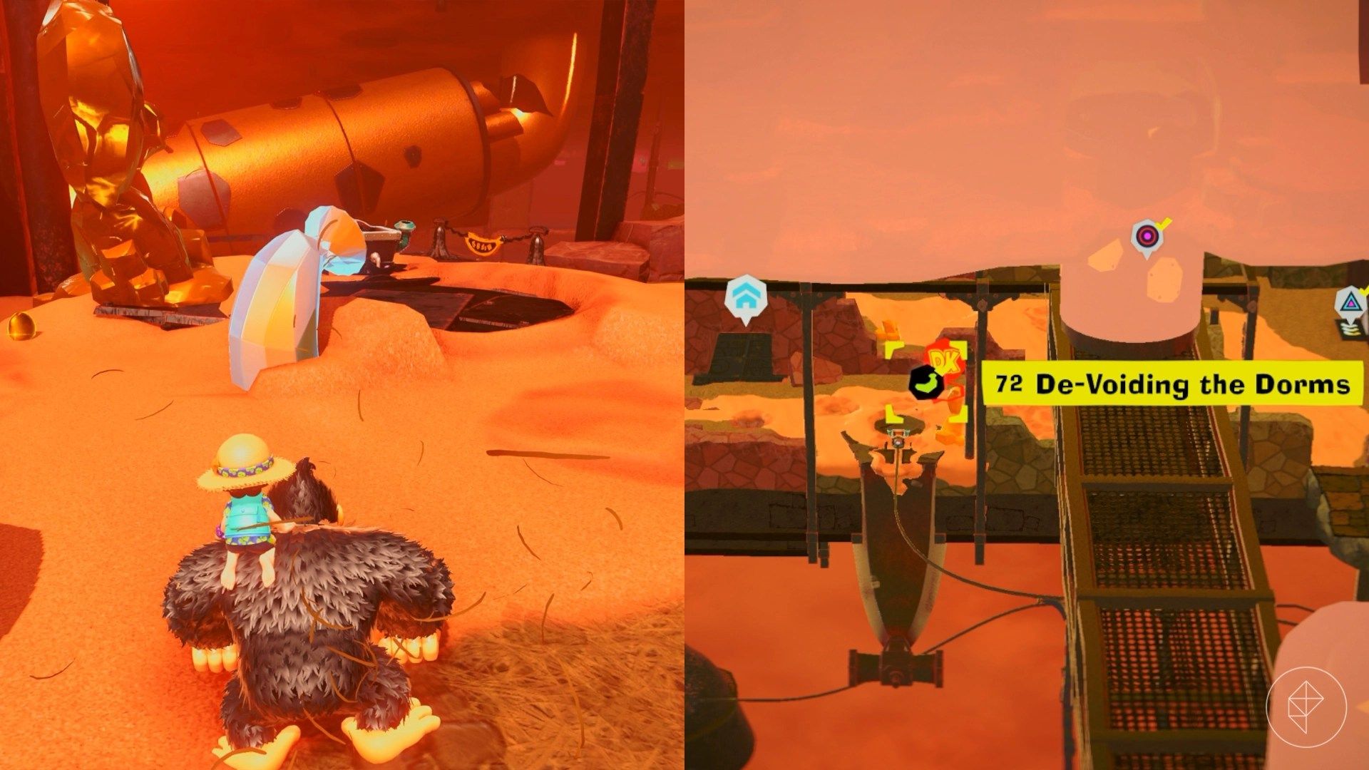 Canyon Layer Banandium Gem locations in Donkey Kong Bananza