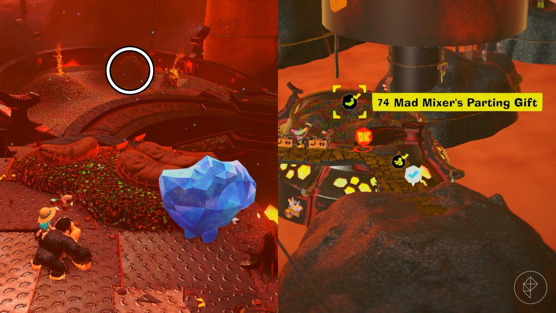 Canyon Layer Banandium Gem locations in Donkey Kong Bananza
