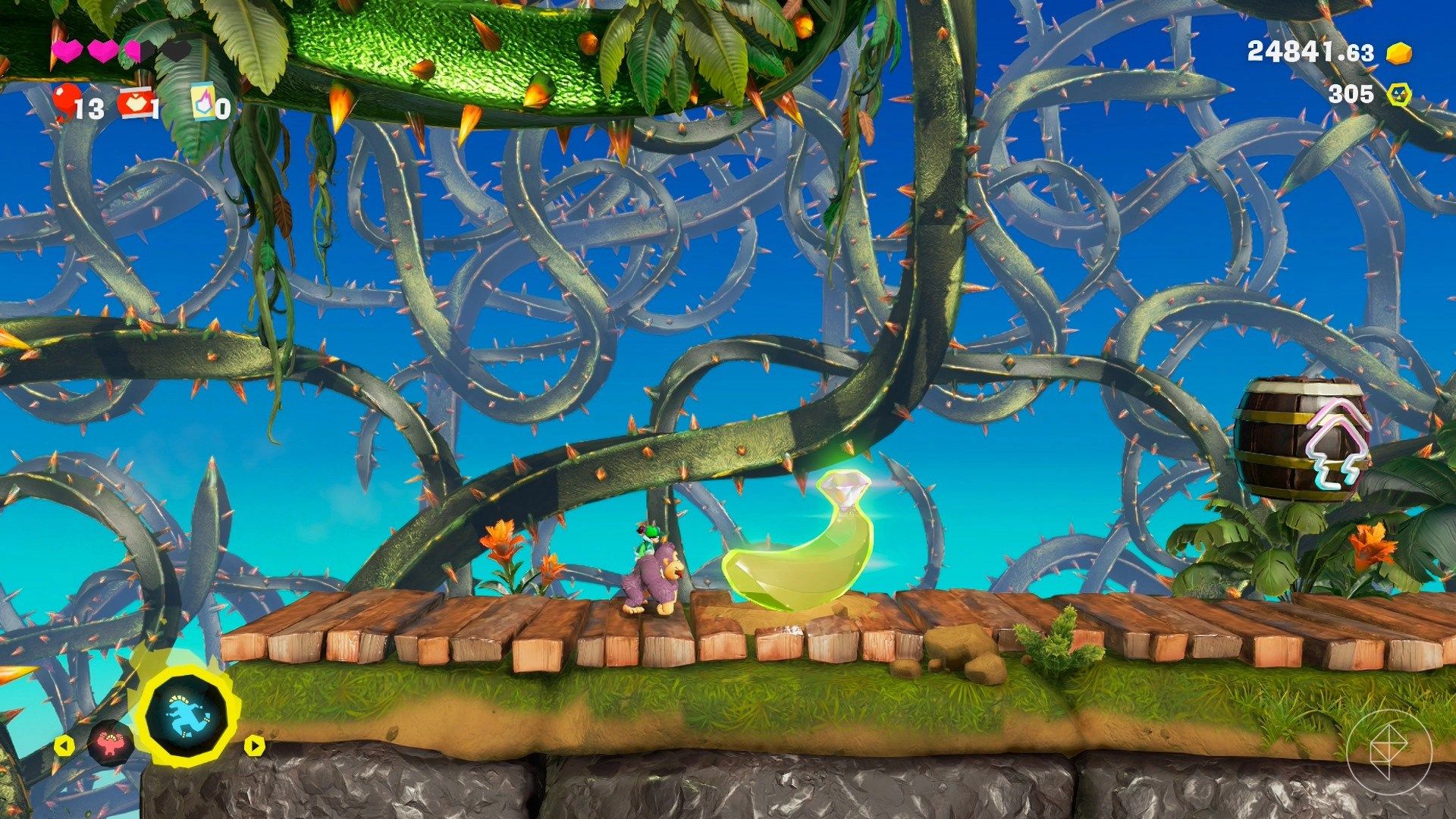 Forest Layer Banandium Gem locations in Donkey Kong Bananza