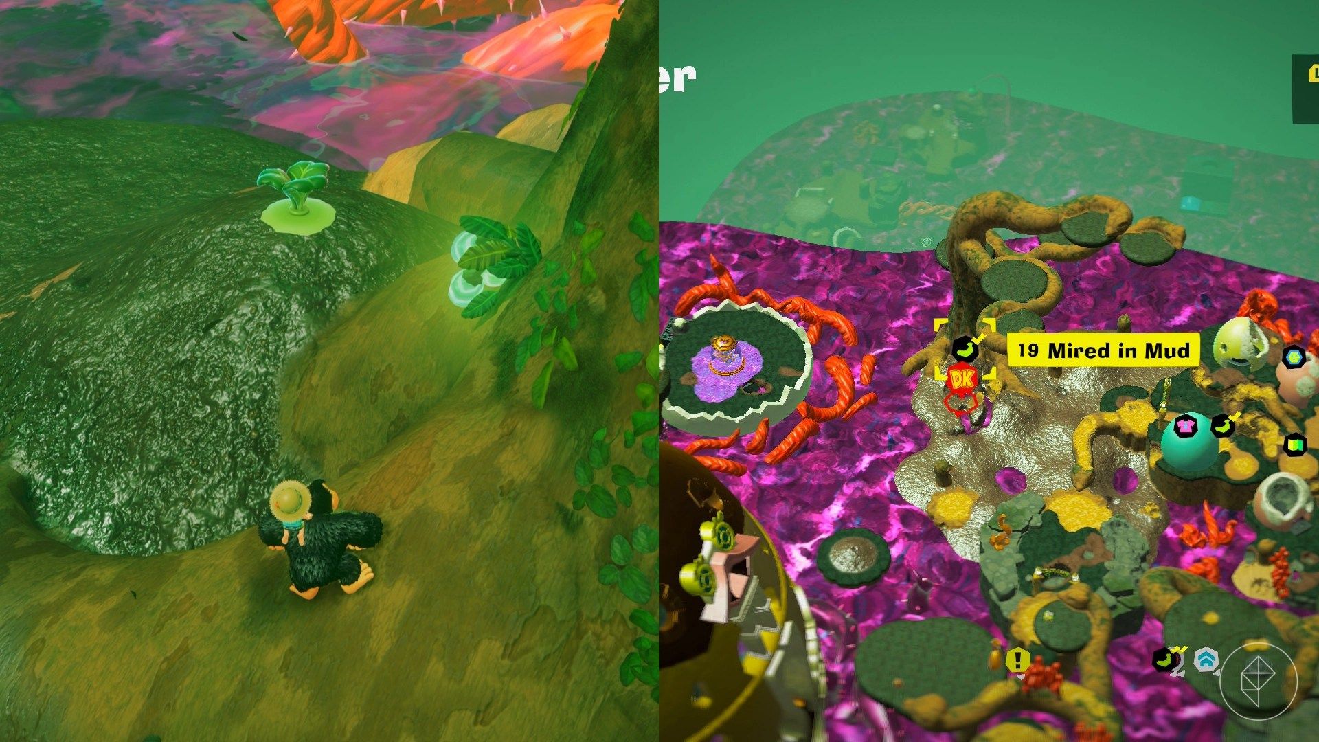 Forest Layer Banandium Gem locations in Donkey Kong Bananza