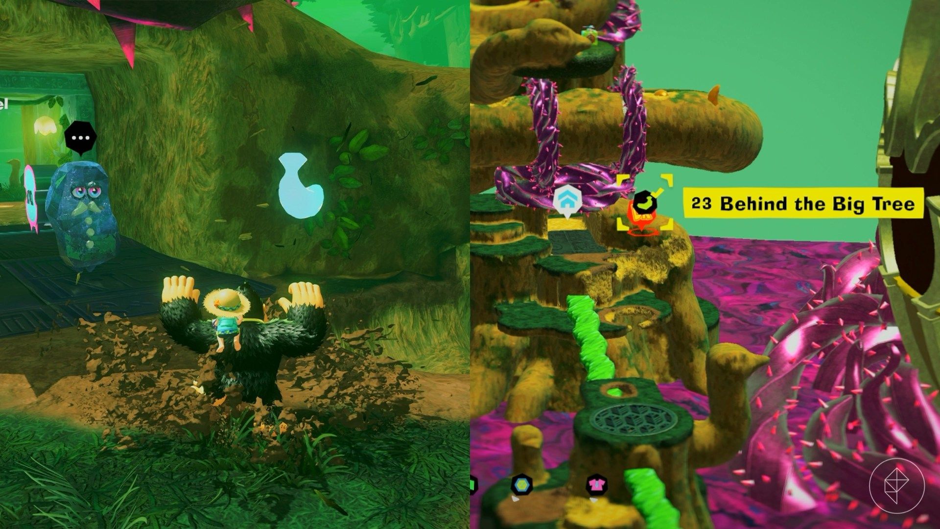 Forest Layer Banandium Gem locations in Donkey Kong Bananza