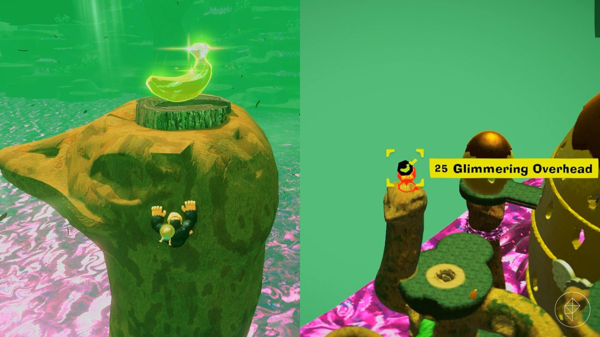 Forest Layer Banandium Gem locations in Donkey Kong Bananza