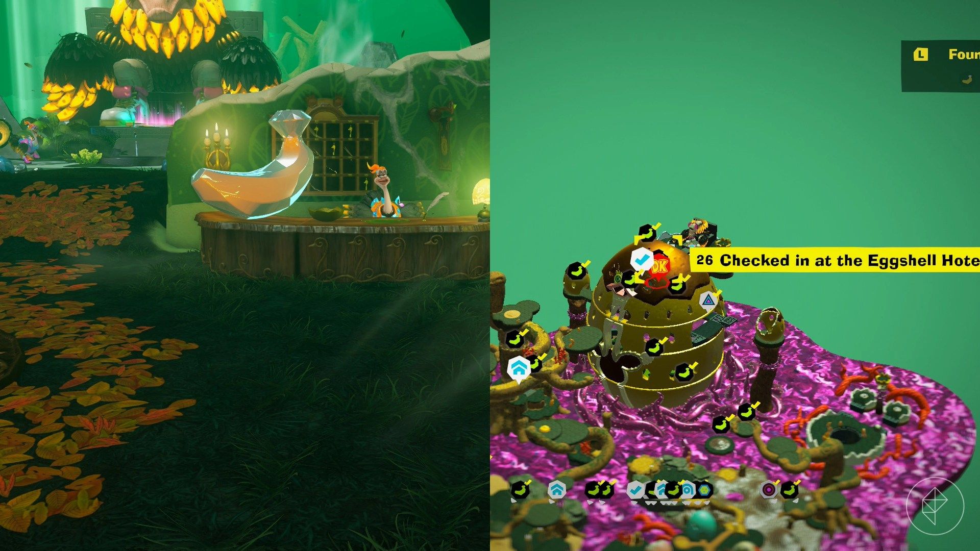 Forest Layer Banandium Gem locations in Donkey Kong Bananza