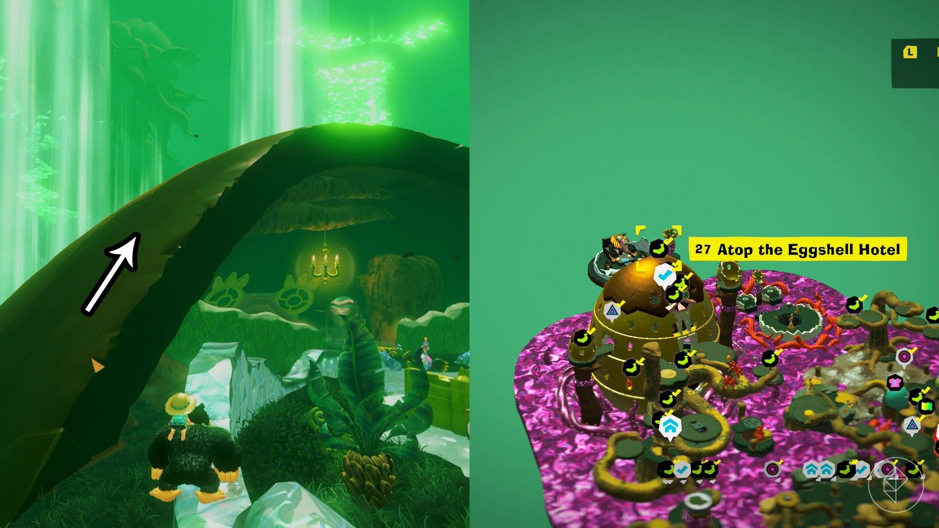 Forest Layer Banandium Gem locations in Donkey Kong Bananza