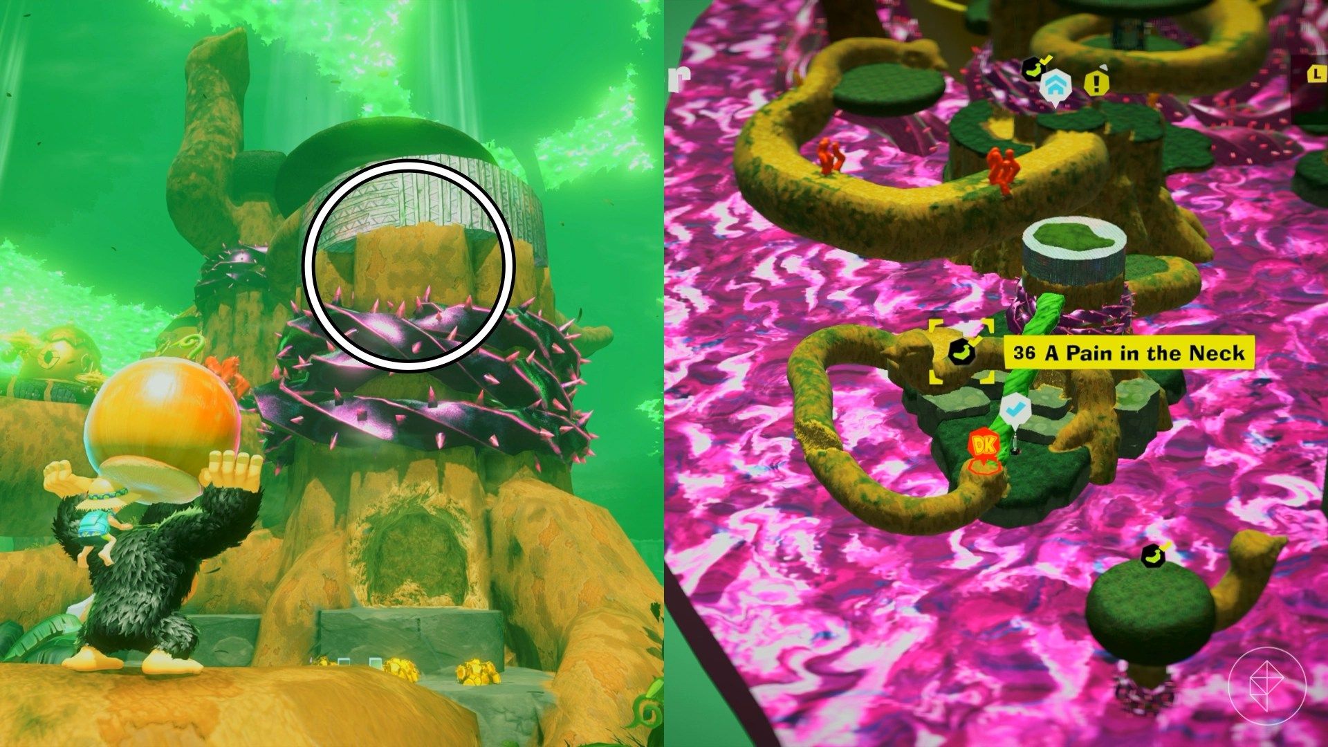Forest Layer Banandium Gem locations in Donkey Kong Bananza
