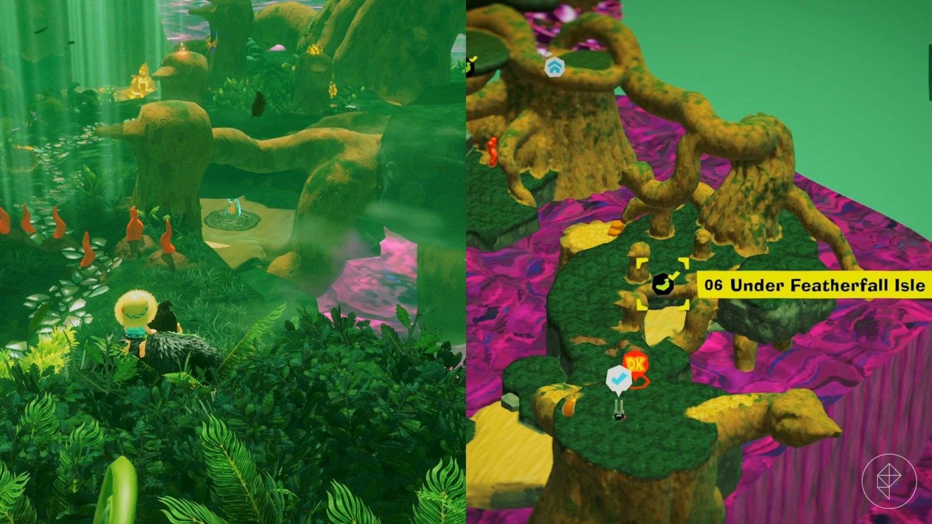 Forest Layer Banandium Gem locations in Donkey Kong Bananza