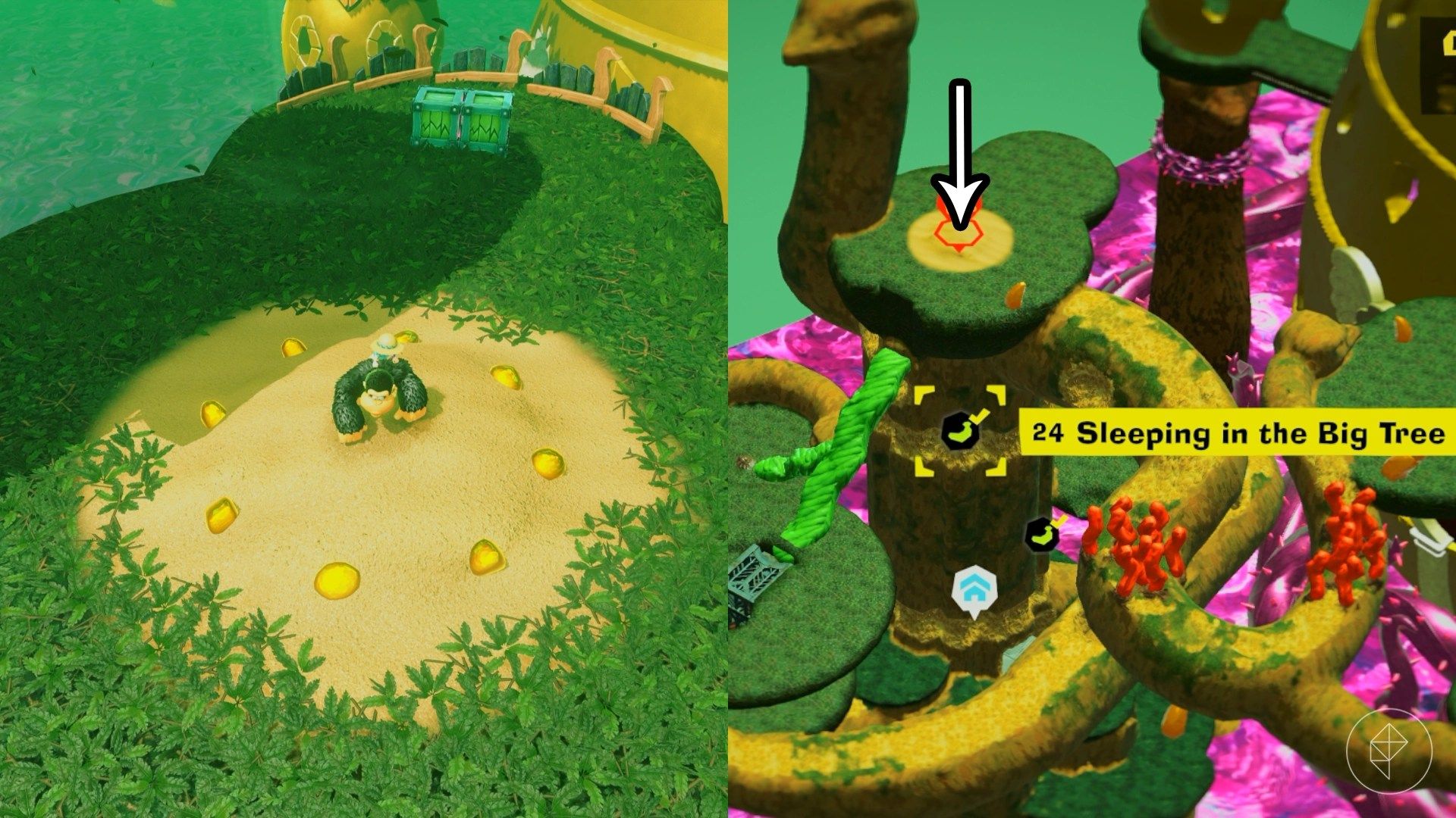 Forest Layer Banandium Gem locations in Donkey Kong Bananza