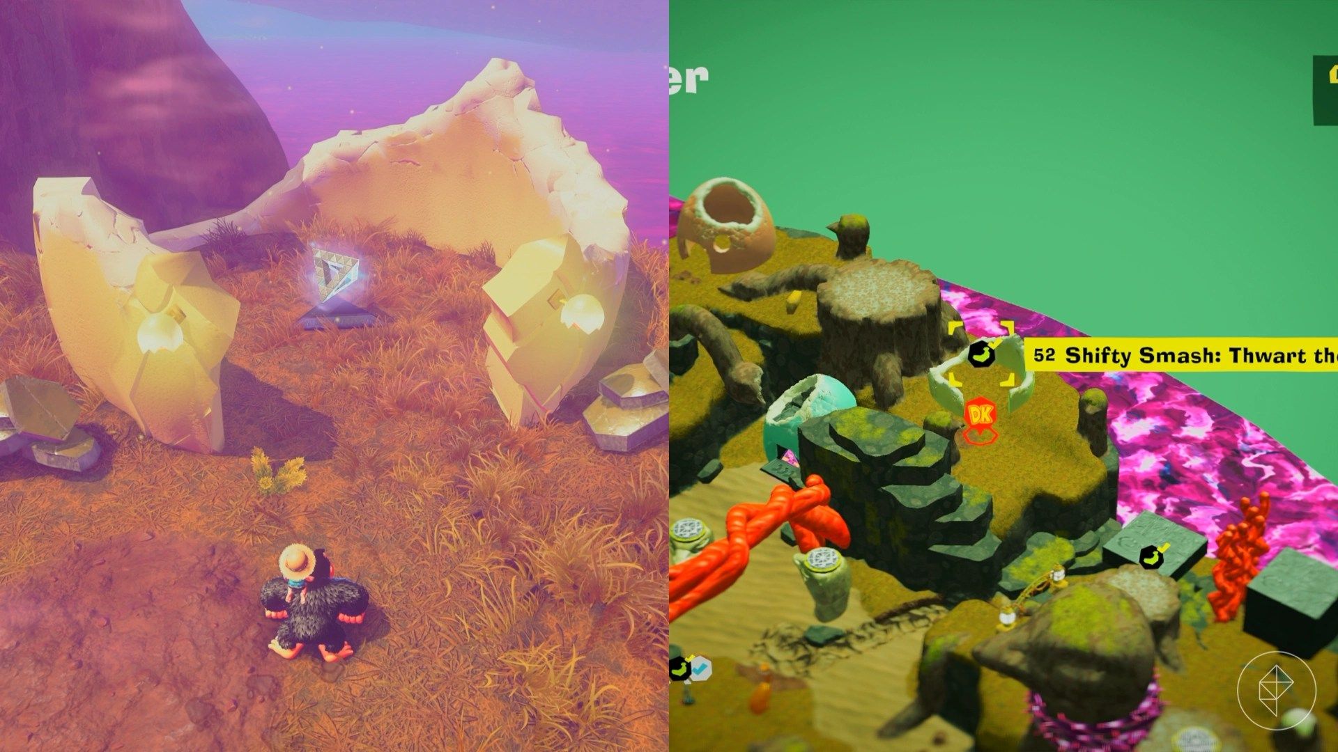Forest Layer Banandium Gem locations in Donkey Kong Bananza