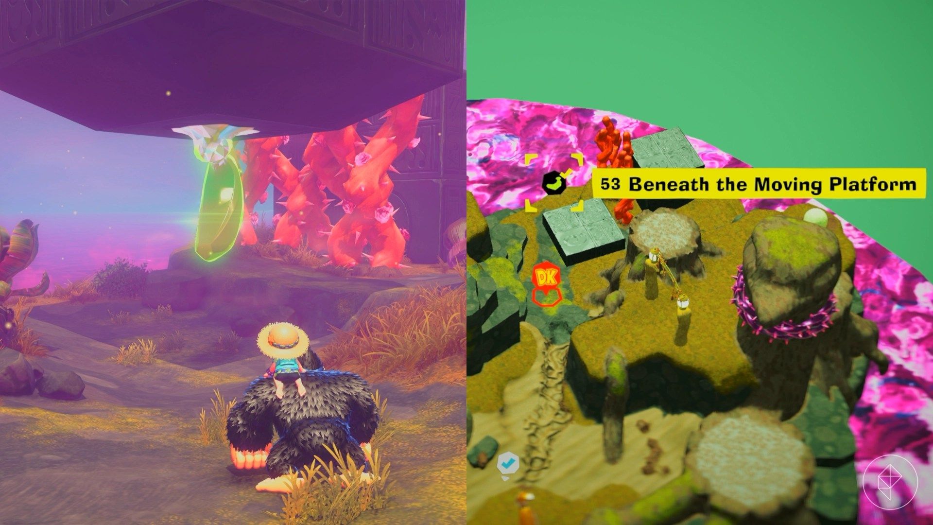 Forest Layer Banandium Gem locations in Donkey Kong Bananza