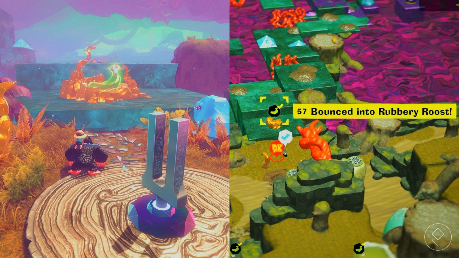 Forest Layer Banandium Gem locations in Donkey Kong Bananza