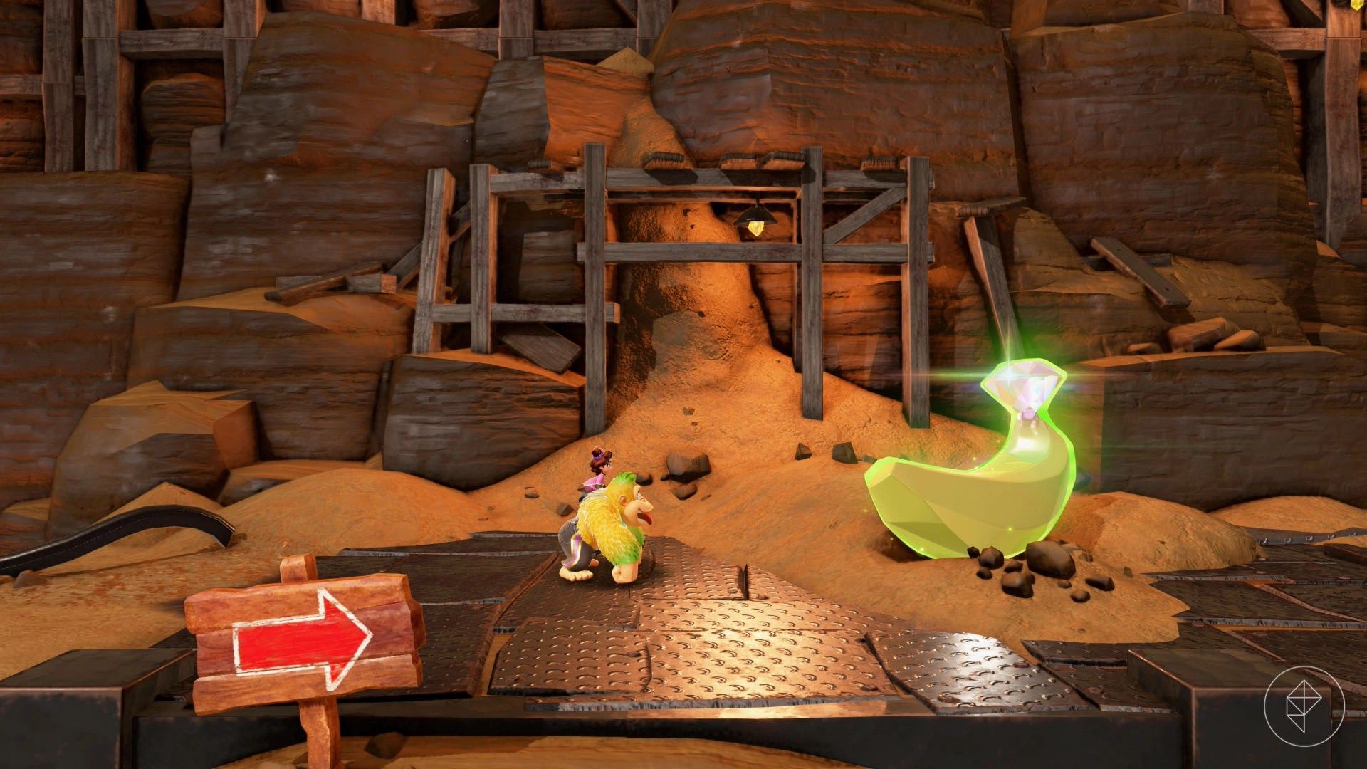 Resort Layer Banandium Gem locations in Donkey Kong Bananza