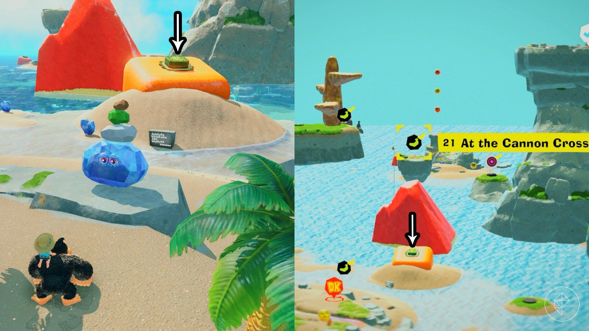 Resort Layer Banandium Gem locations in Donkey Kong Bananza