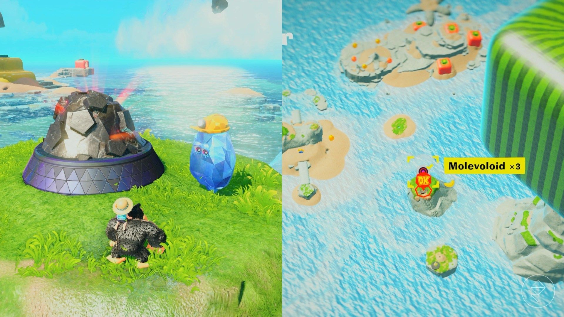 Resort Layer Banandium Gem locations in Donkey Kong Bananza