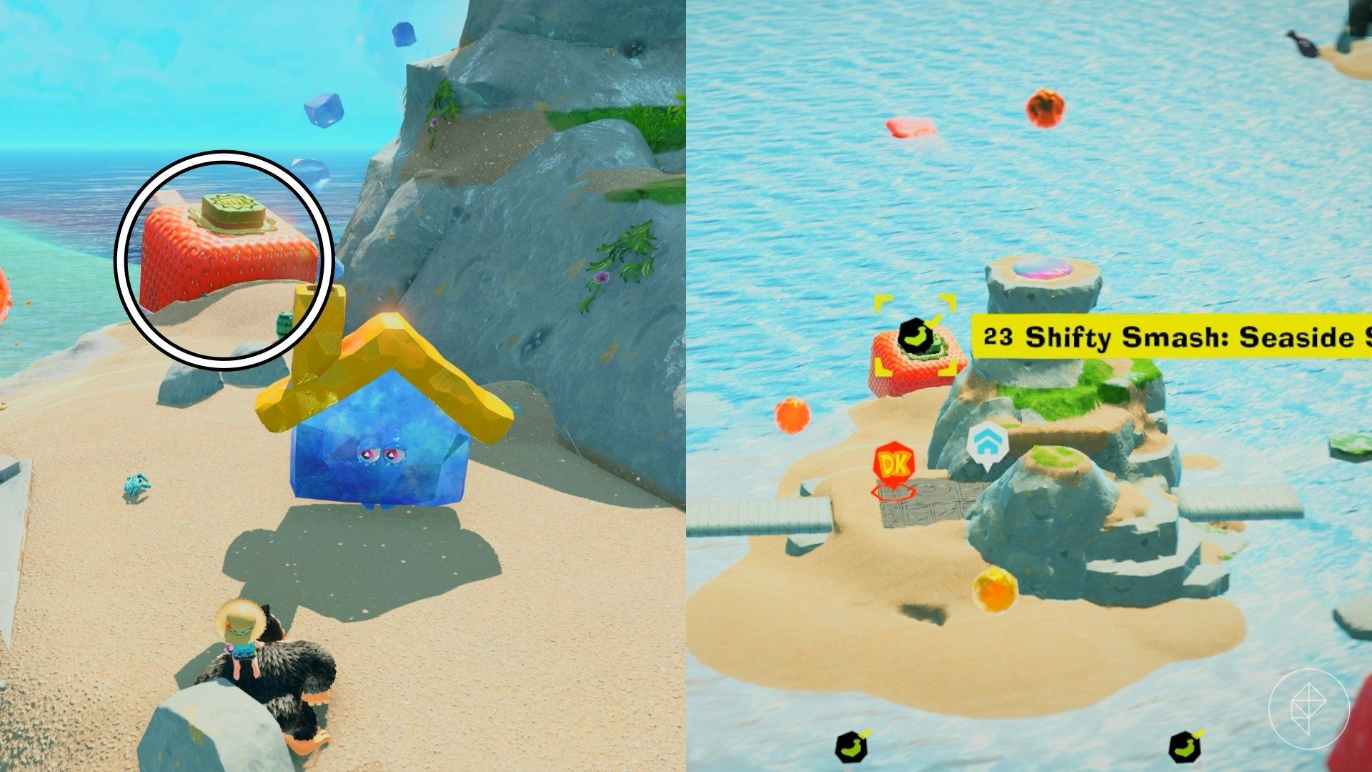 Resort Layer Banandium Gem locations in Donkey Kong Bananza