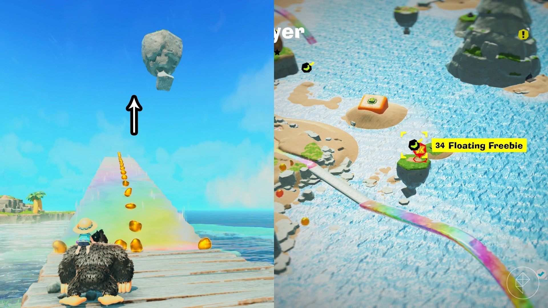Resort Layer Banandium Gem locations in Donkey Kong Bananza