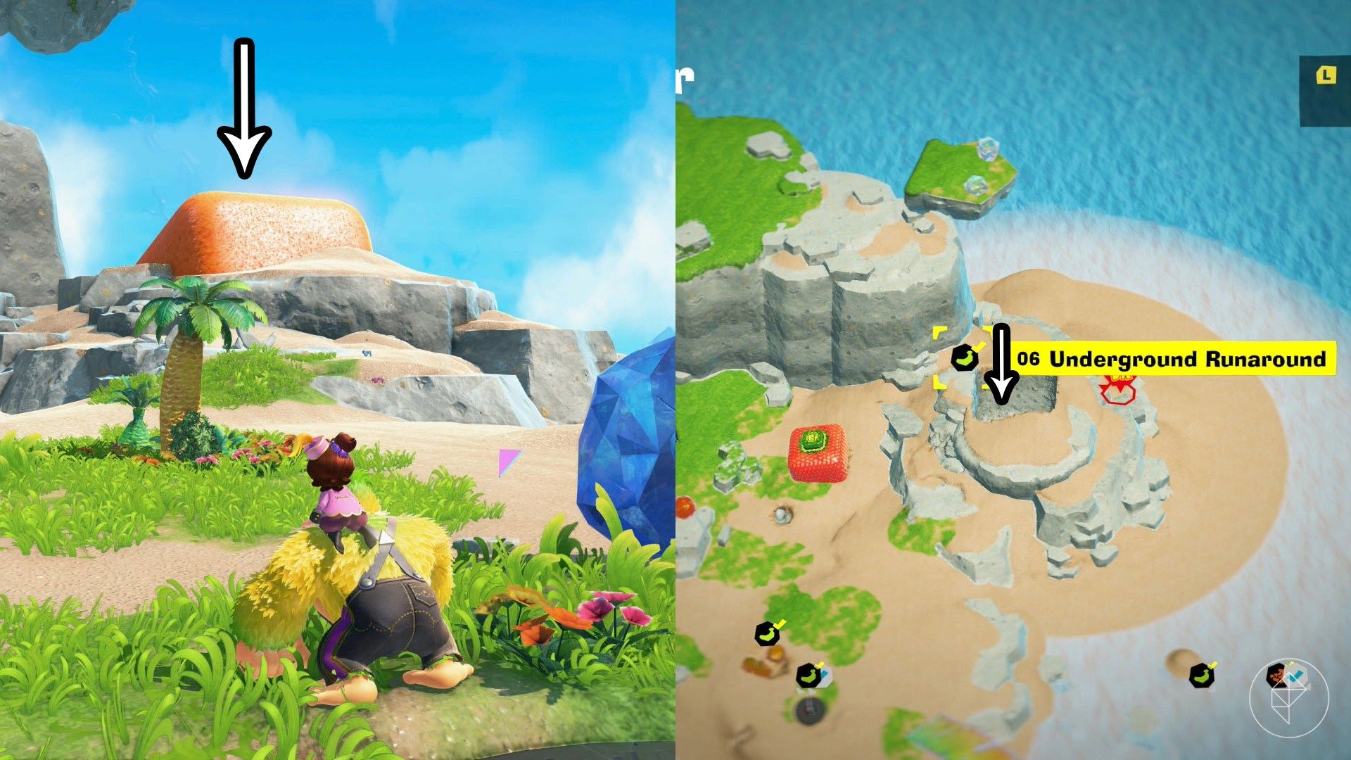 Resort Layer Banandium Gem locations in Donkey Kong Bananza