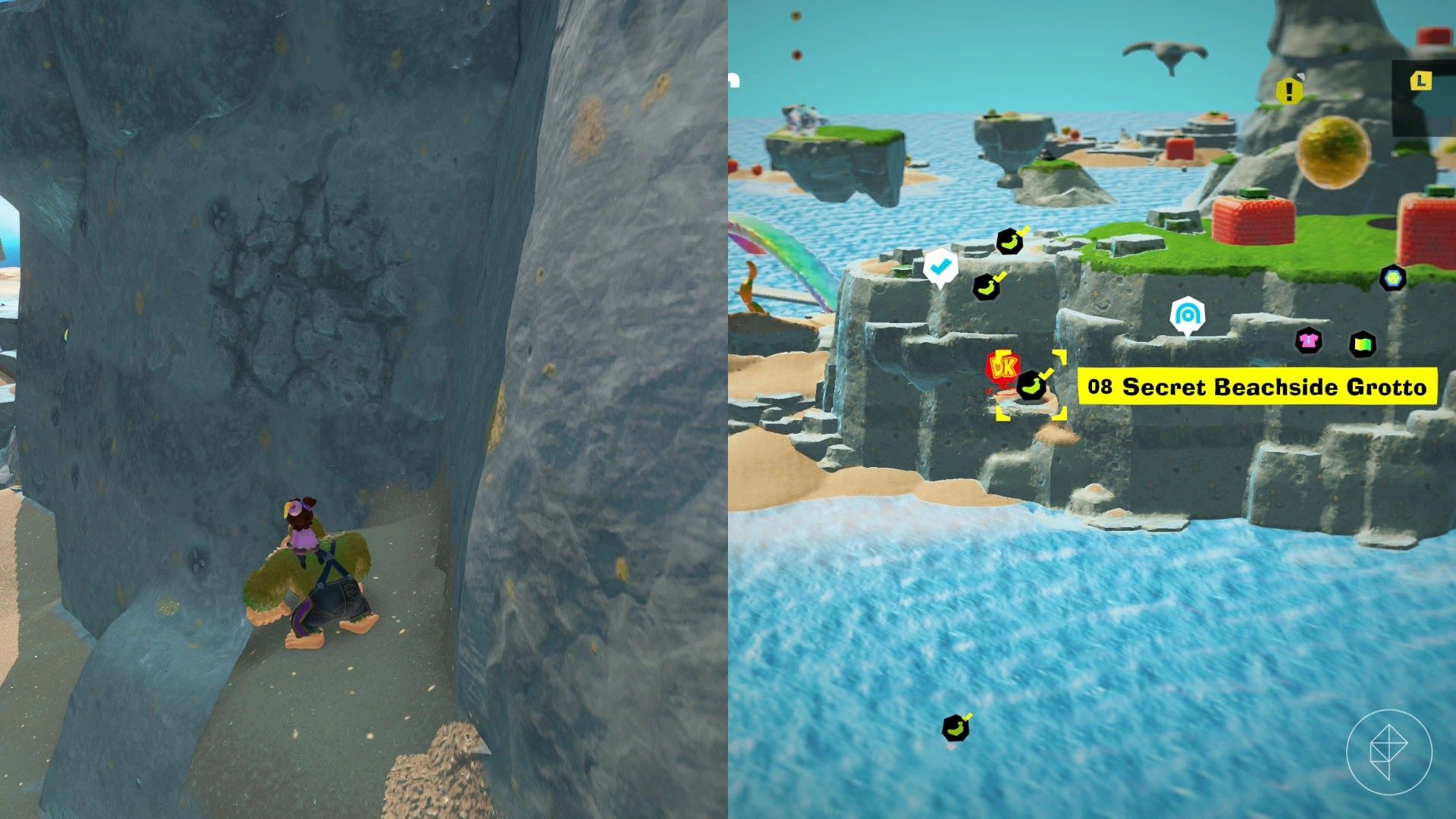 Resort Layer Banandium Gem locations in Donkey Kong Bananza