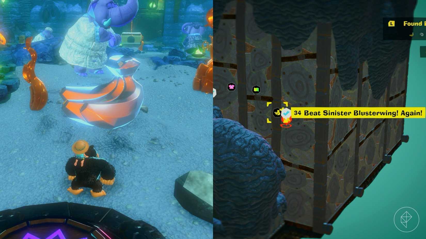 Tempest Layer Banandium Gem (banana) locations in Donkey Kong Bananza