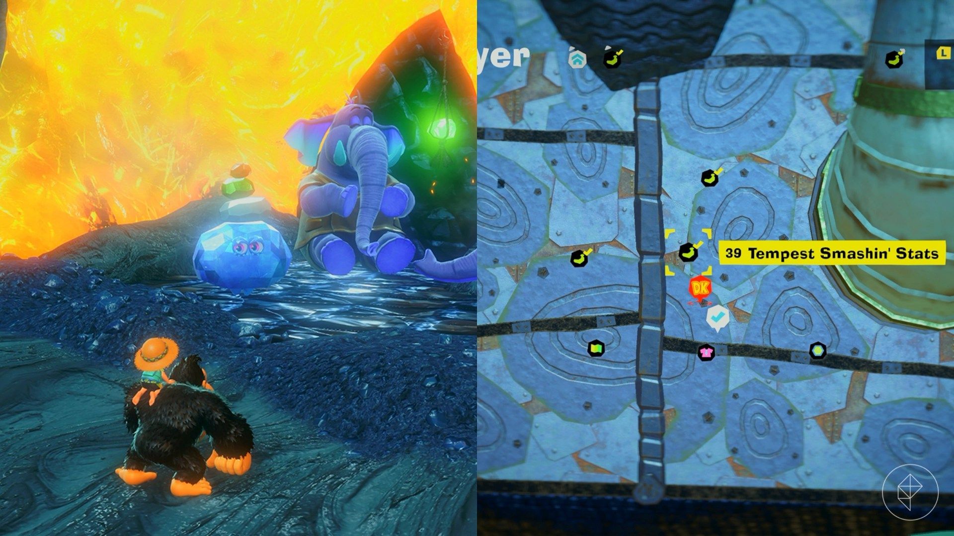 Tempest Layer Banandium Gem locations in Donkey Kong Bananza