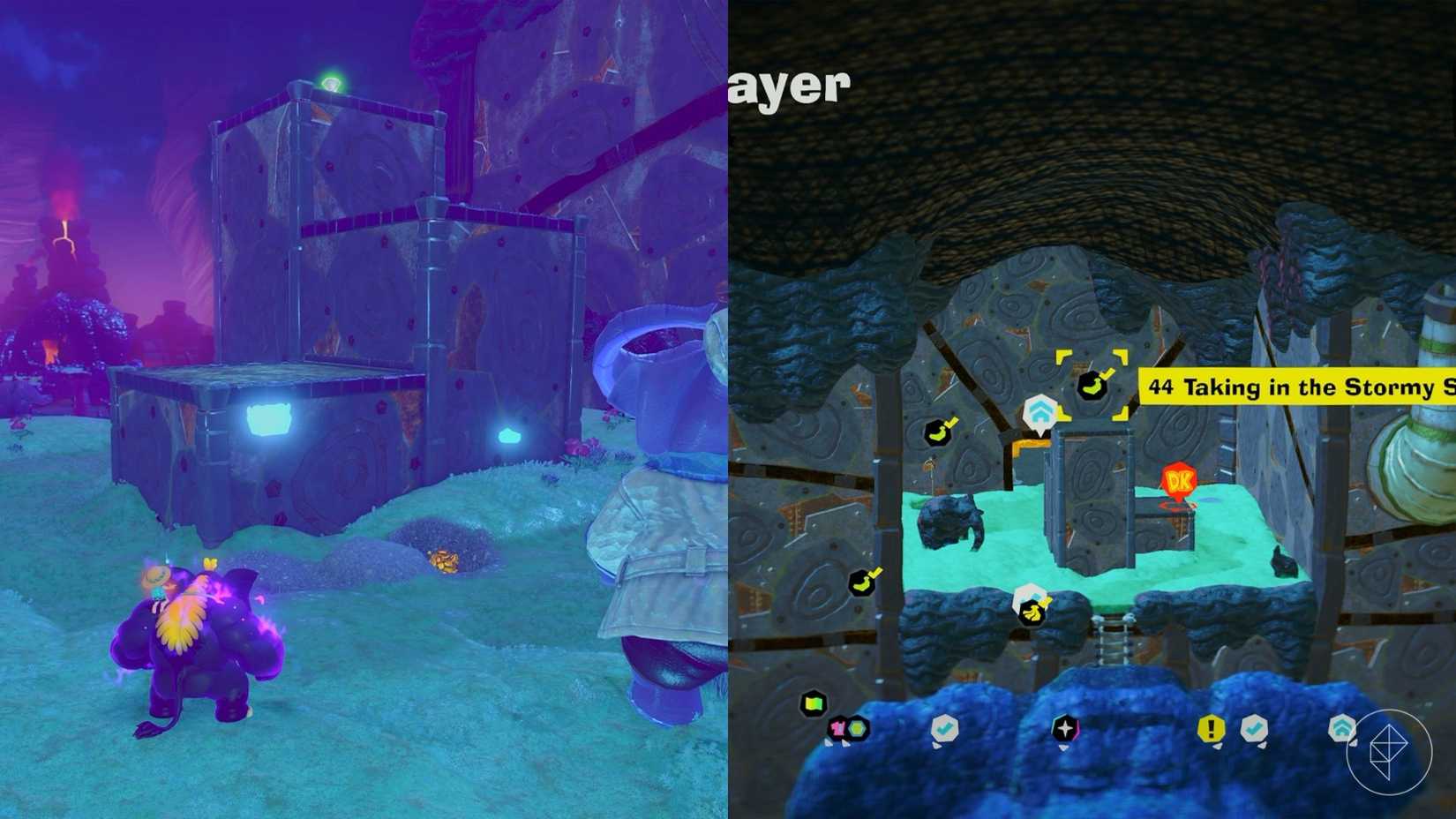 Tempest Layer Banandium Gem (banana) locations in Donkey Kong Bananza