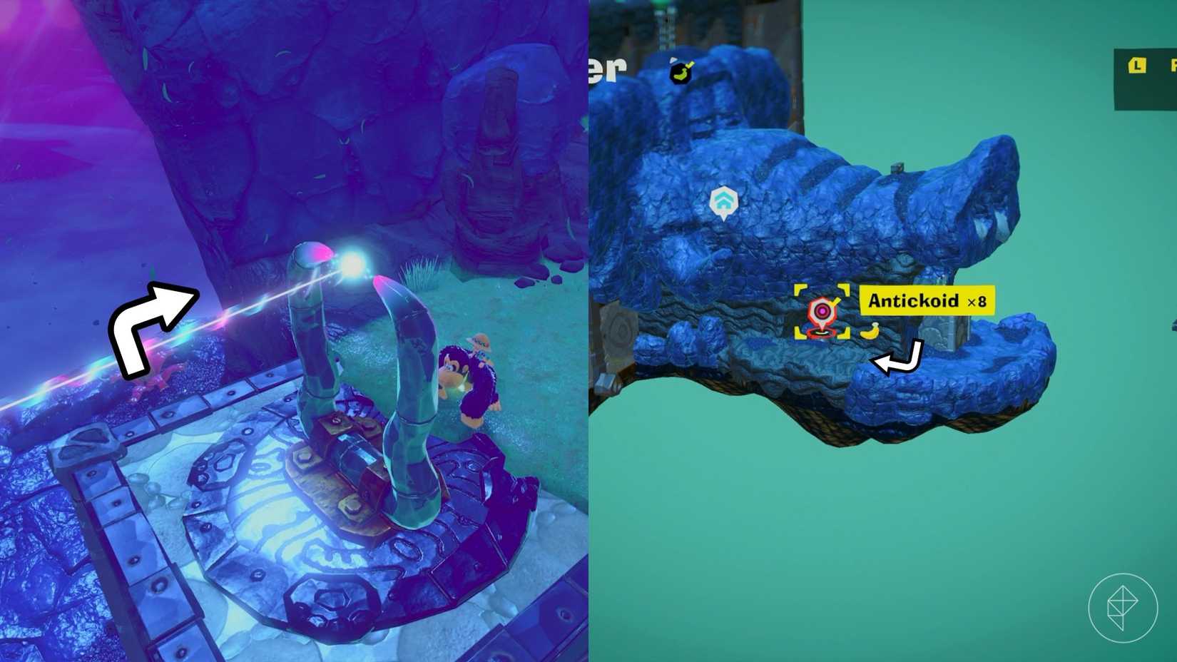 Tempest Layer Banandium Gem (banana) locations in Donkey Kong Bananza