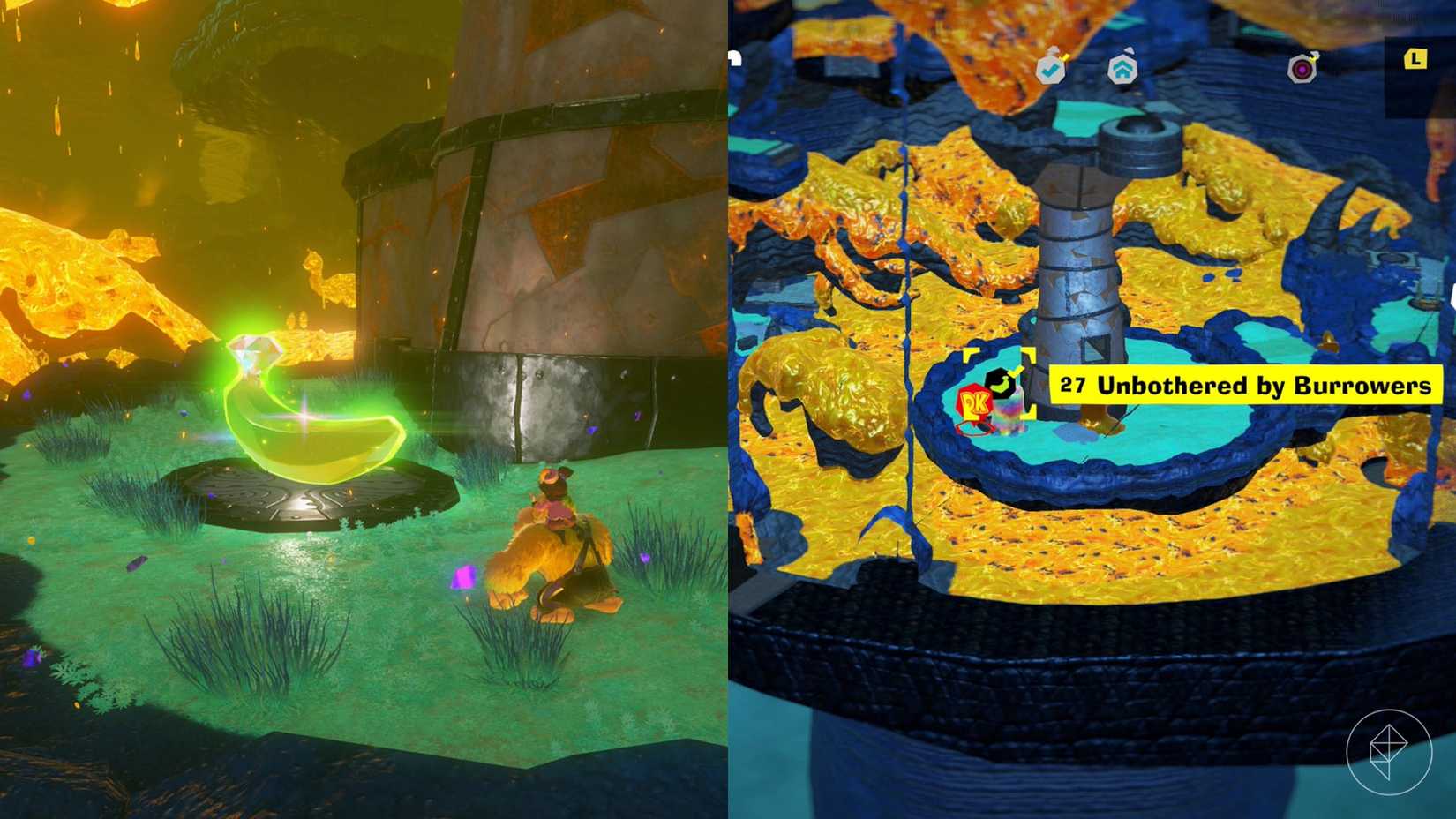 Tempest Layer Banandium Gem (banana) locations in Donkey Kong Bananza