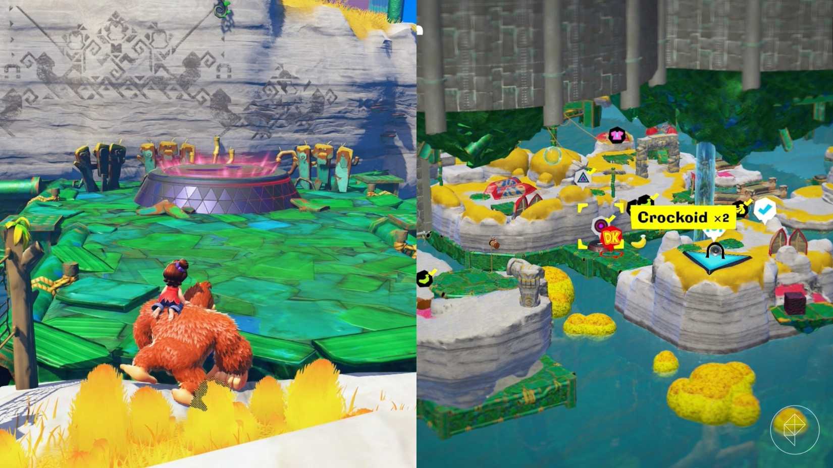 Lagoon Layer Banandium Gem locations in Donkey Kong Bananza