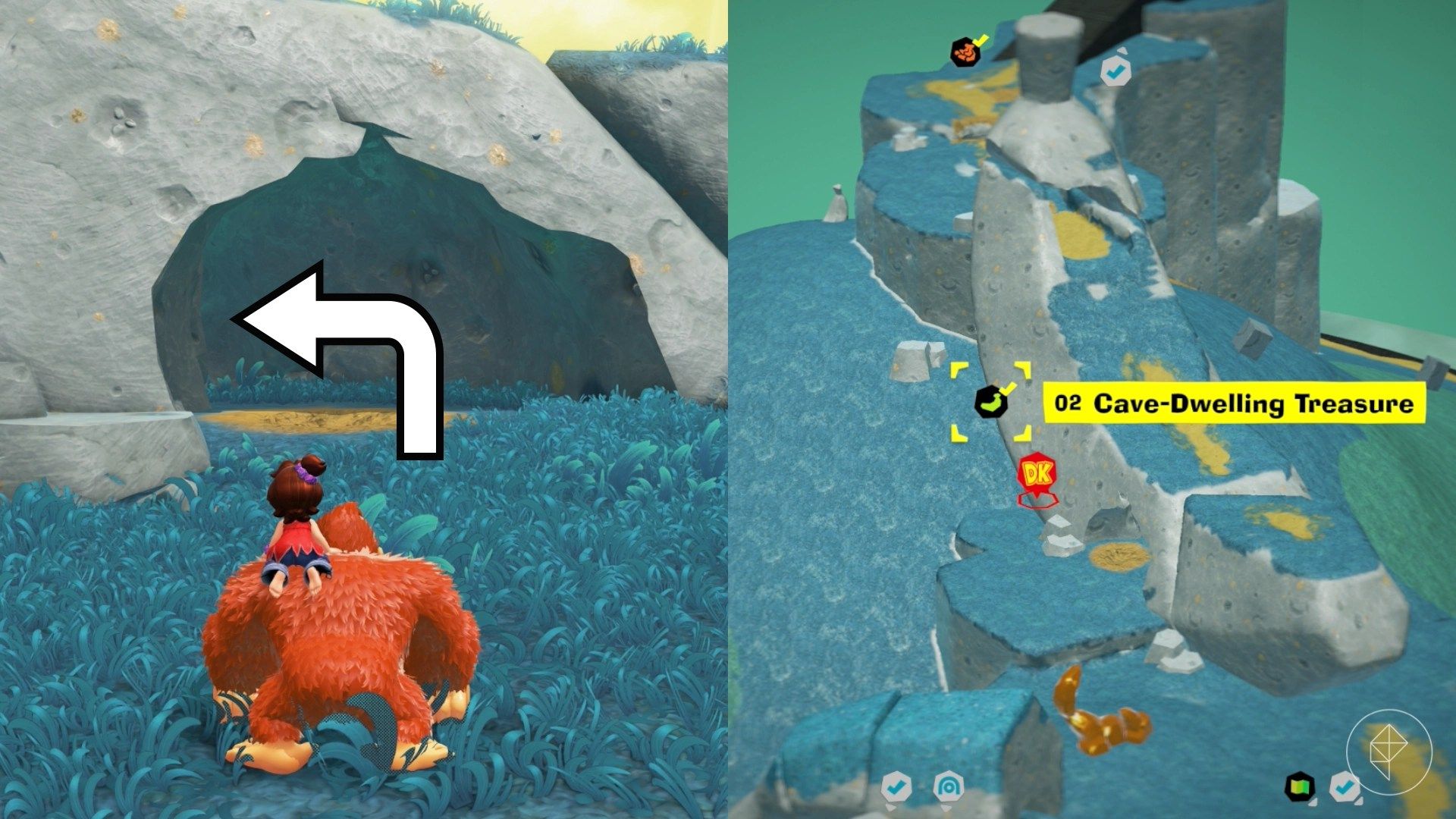 Hilltop Layer Banandium Gem locations in Donkey Kong Bananza