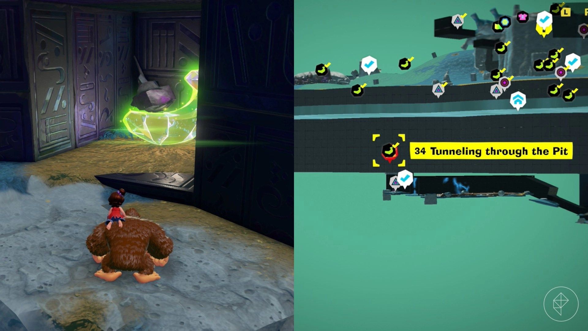 Hilltop Layer Banandium Gem locations in Donkey Kong Bananza