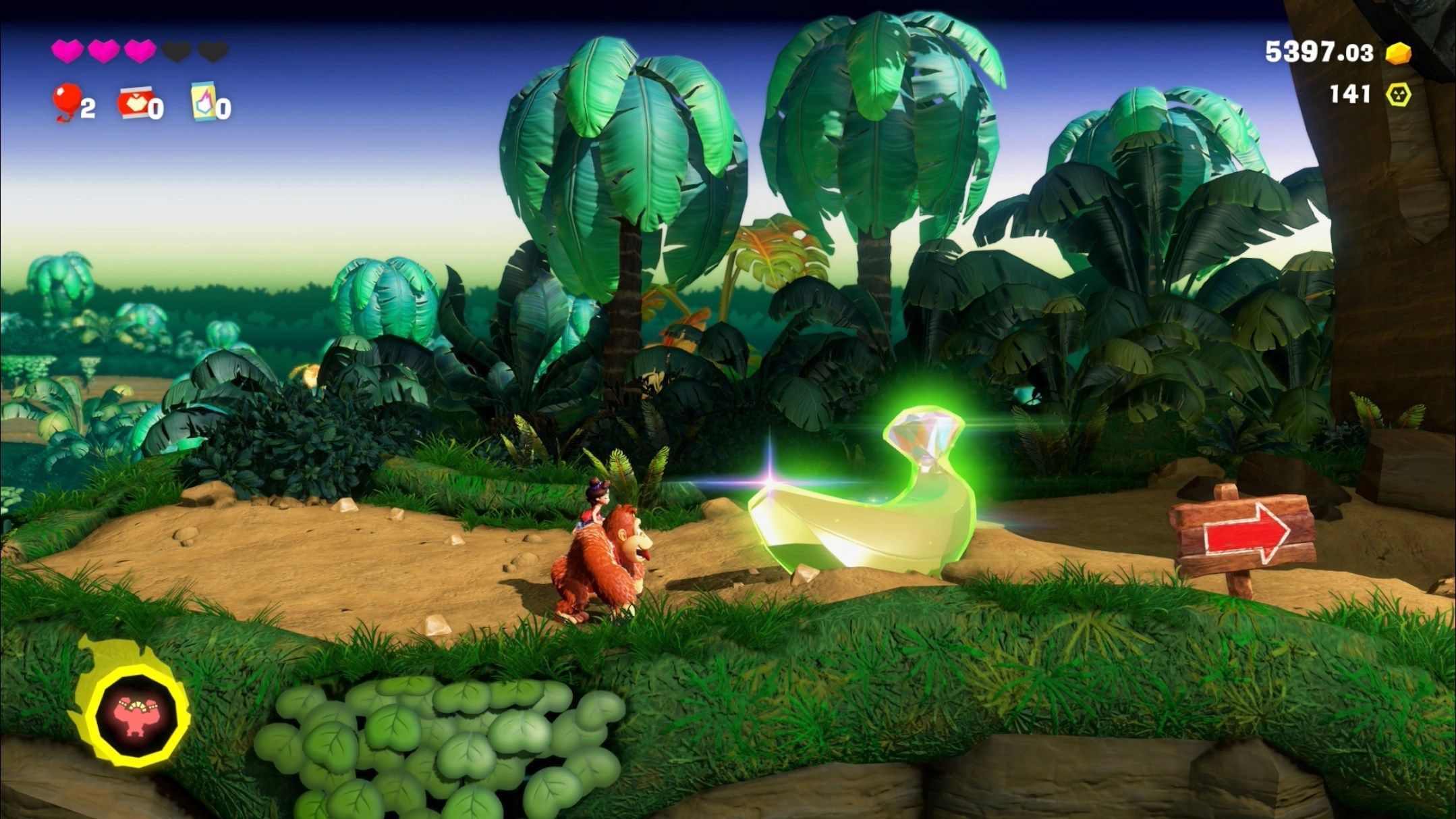 Hilltop Layer Banandium Gem locations in Donkey Kong Bananza