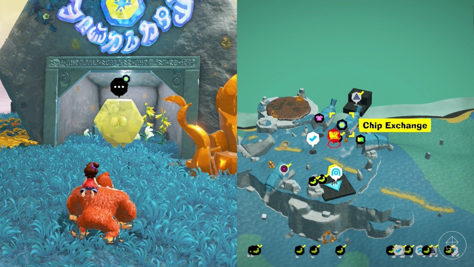 Hilltop Layer Banandium Gem locations in Donkey Kong Bananza