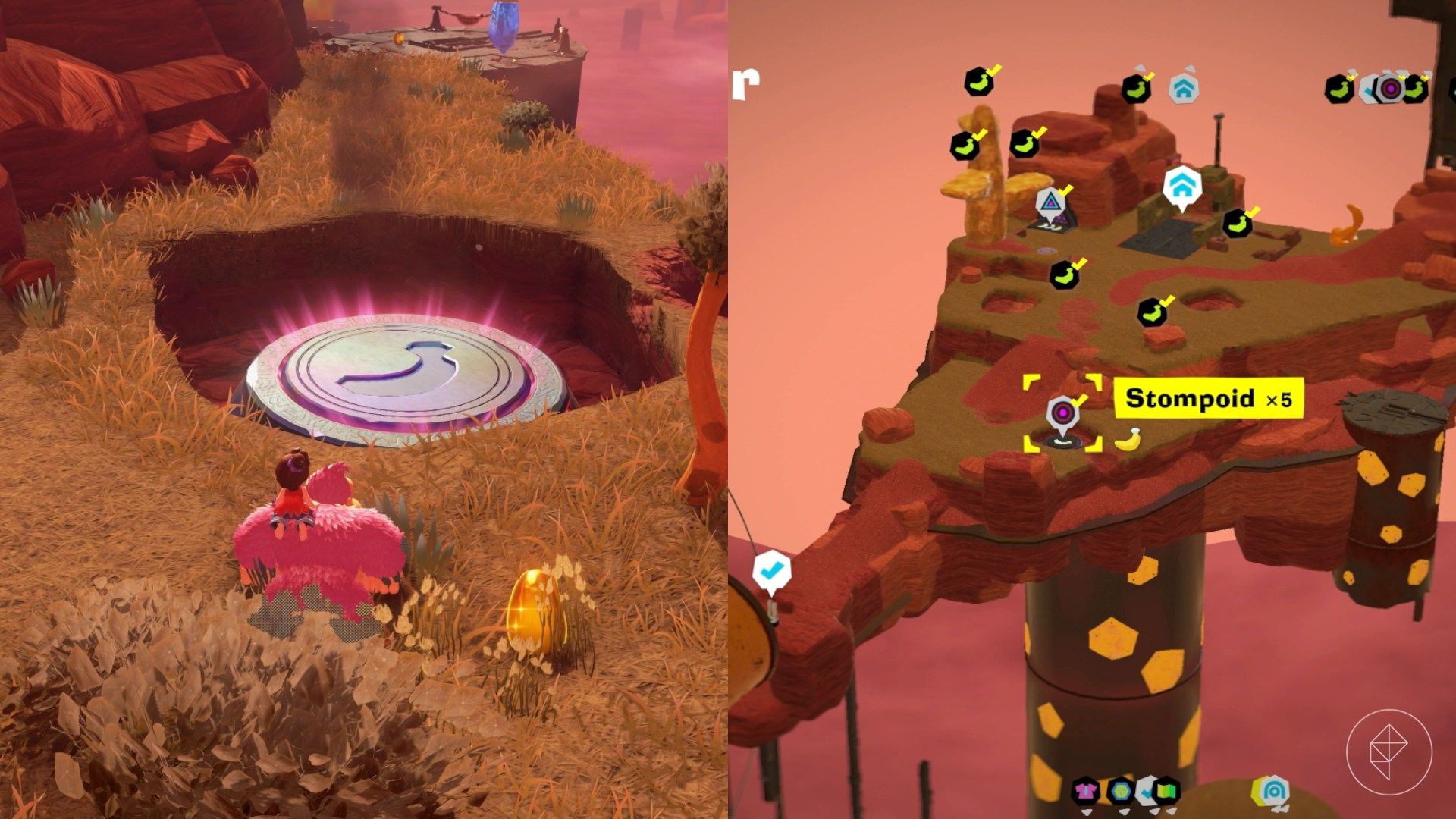 Canyon Layer Banandium Gem locations in Donkey Kong Bananza