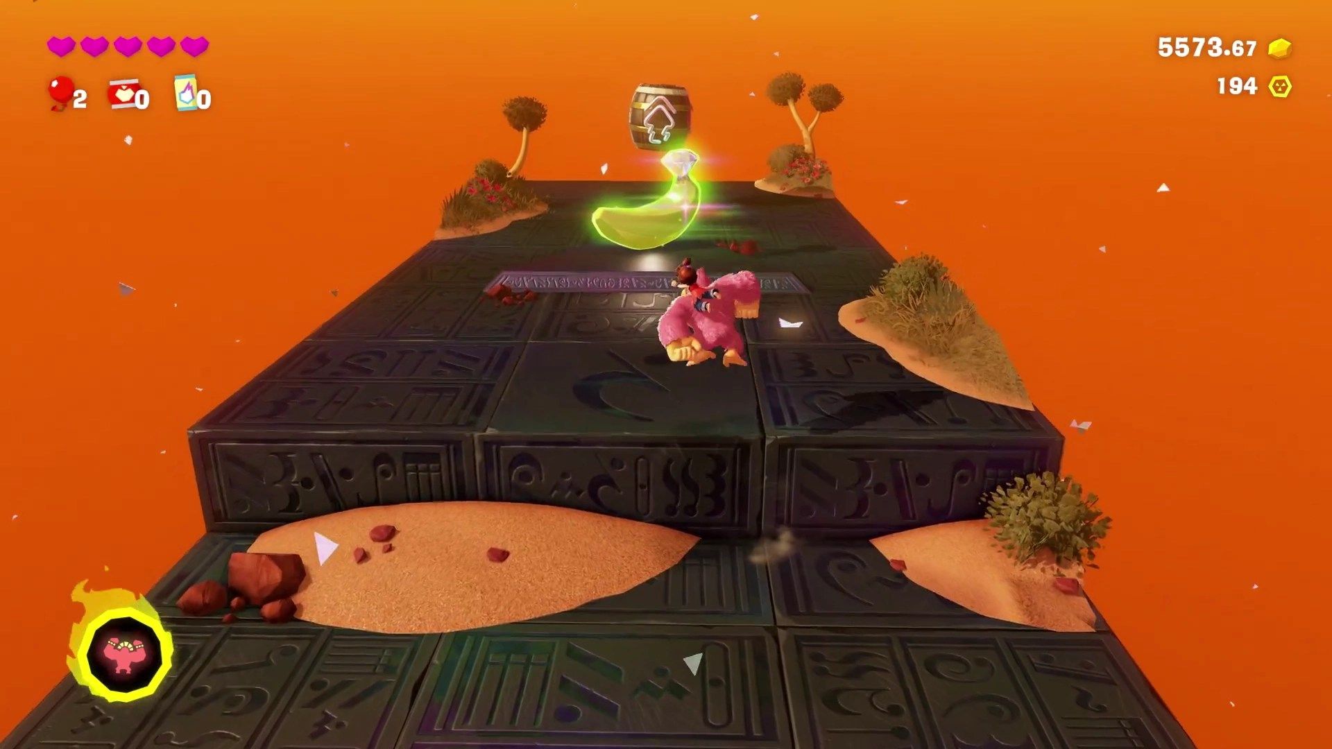 Canyon Layer Banandium Gem locations in Donkey Kong Bananza